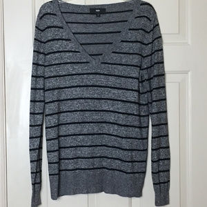 Mossimo Gray and Black Striped Sweater